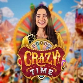 Crazy Time slot visual from Evolution available on qzinocasino.eu