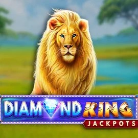 Diamond King Jackpots logo – Jackpots by SpinPlay Games at Qzino Casino