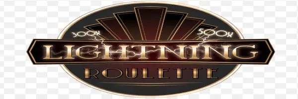 Lightning Roulette slot logo by Evolution at Qzino Casino