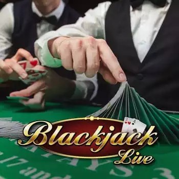 Live Blackjack logo by Evolution at Qzino Casino
