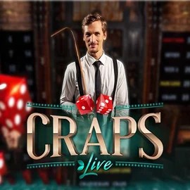 Live Craps online game logo by Evolution on qzinocasino.eu
