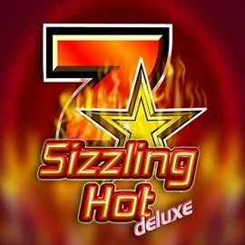 Sizzling Hot Deluxe by Novomatic, showcased at qzinocasino.eu – game logo